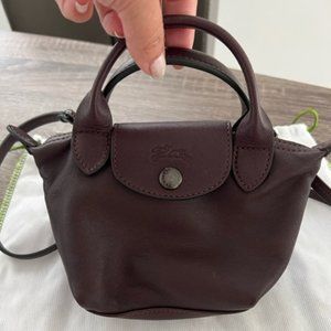 Longchamp Le Pliage Cuir XS Leather Crossbody